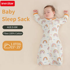 New Baby Sleeping Bag Newborn Baby Swaddle Sleeveless Sleep Sack Summer Thin Cotton Soft 2-Ways Zipper Diaper Changing Bag