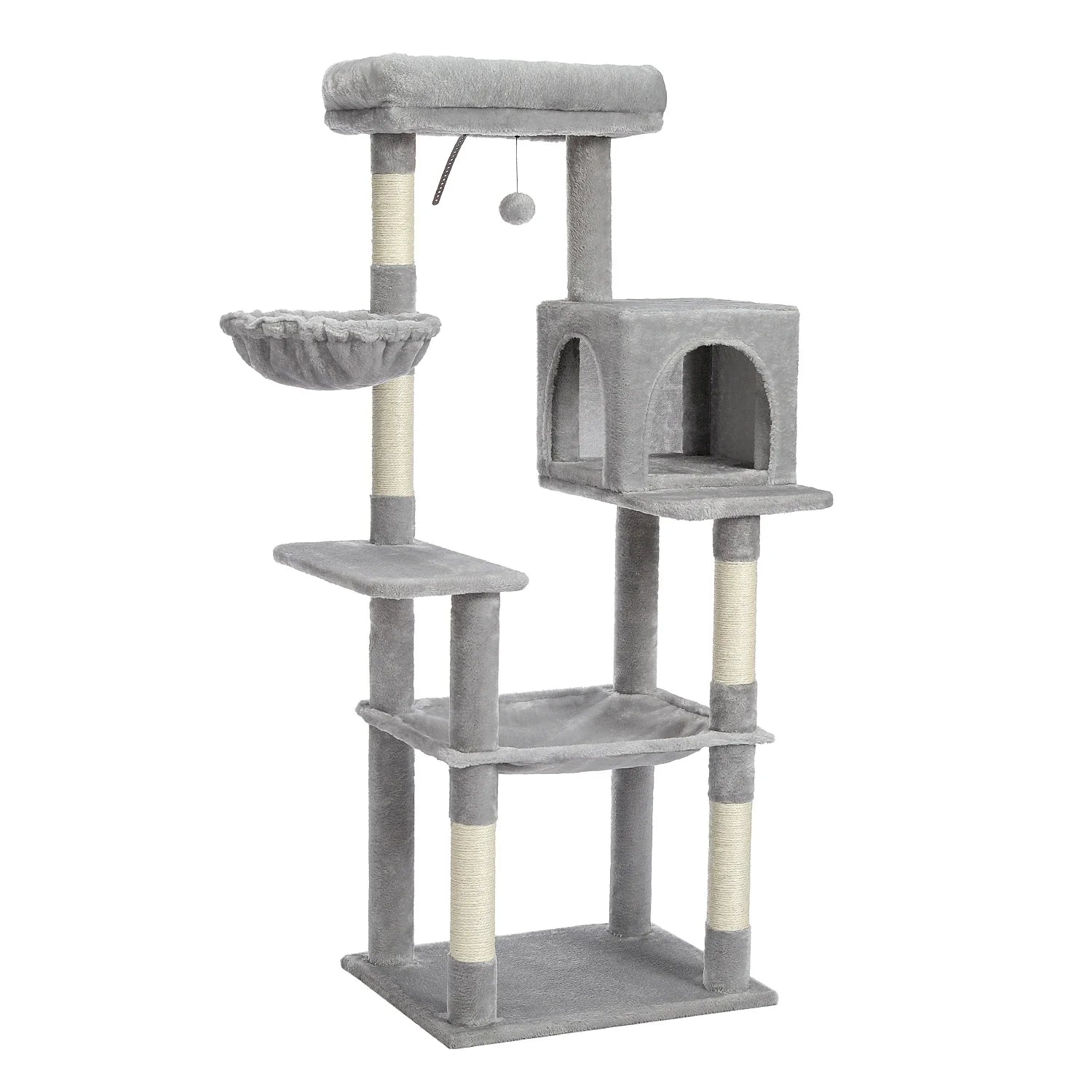 Multi-Level Cat Tree with Condo Scratching Posts Large Cat Tower with Hammock Cat Accessories Kitty Cat Toys Cat Pet Supplies