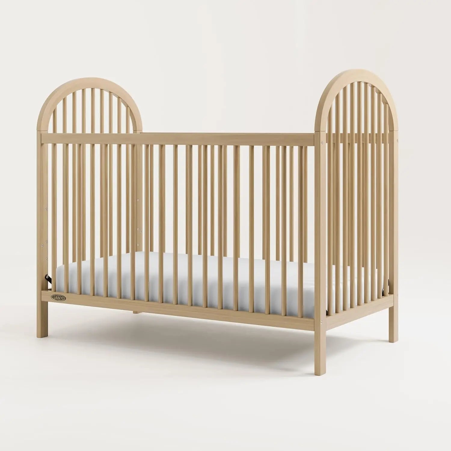 3-in-1 Convertible Crib (Driftwood) – GREENGUARD Gold Certified, Converts to Daybed and Toddler Bed, Fits Standard Full-Size Cri