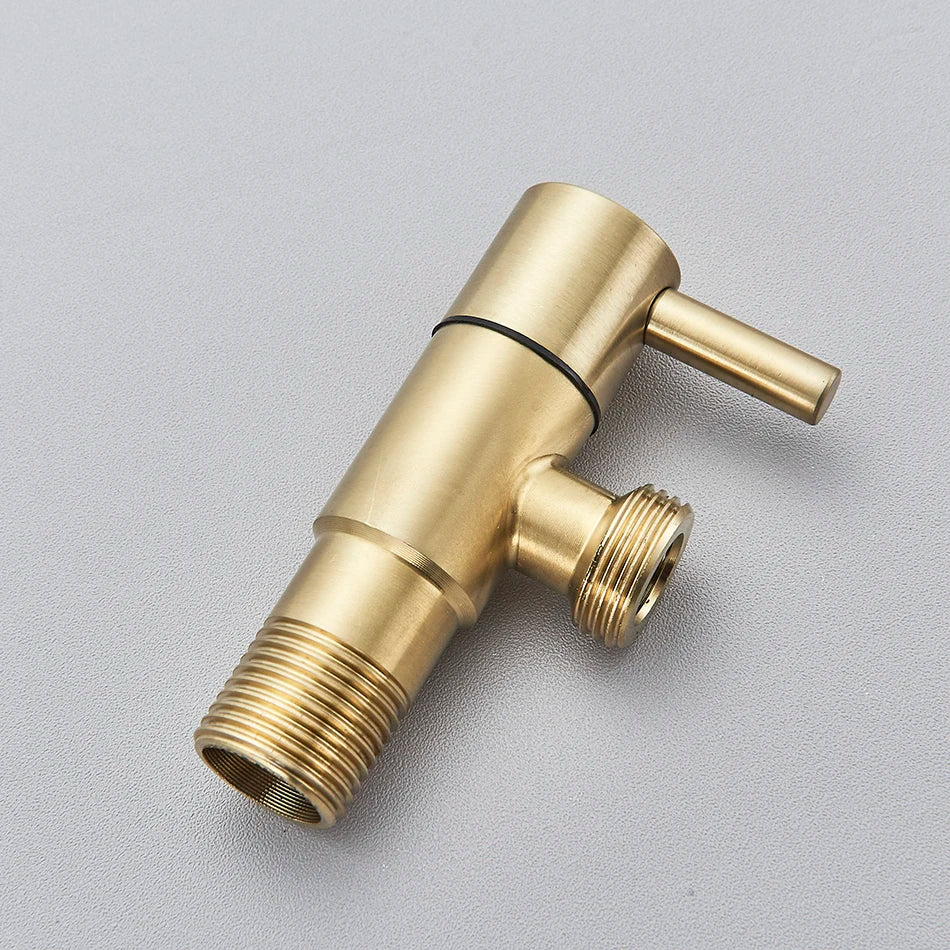 Uythner Bathroom Bidet Faucet Brass Tap Washer Mixer Single Cold Water Shower Sprayer Head Tap Toilet Faucets Toilet Handle Jet