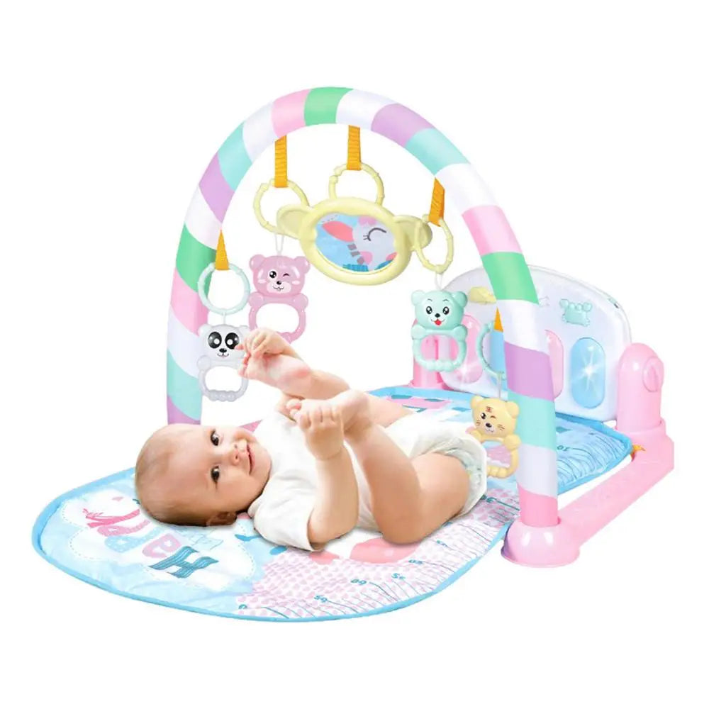 Baby Play Gym Toddler Musical Activity Play Mat With Hanging Children Carpet Pedal Piano Baby Toys 0 12 Months