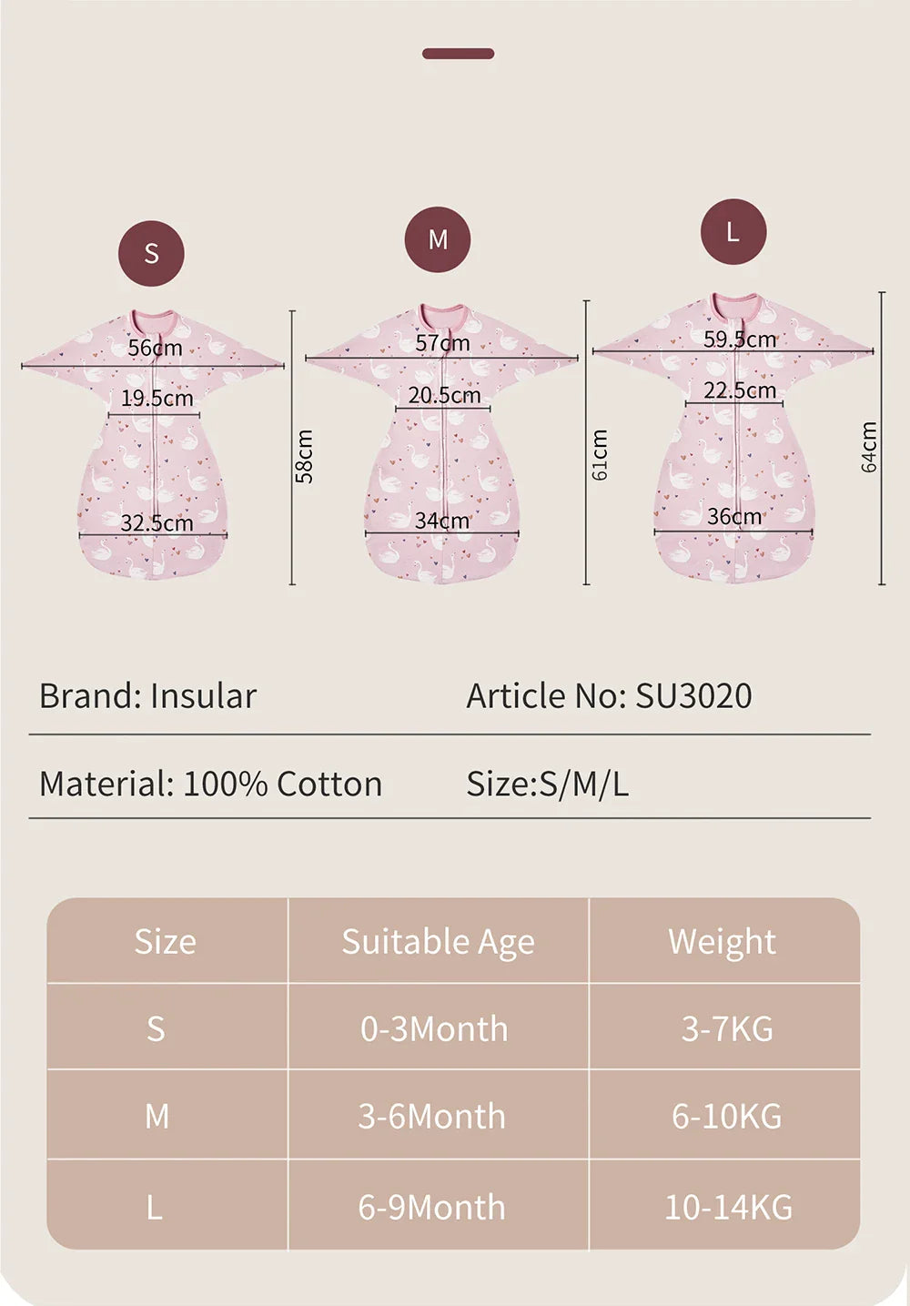 Newborn Baby Sleeping Bags Raised Hand Anti-shock Cotton Printed Sleepsacks Swaddle Blanket New Born Baby Items Baby Swaddle