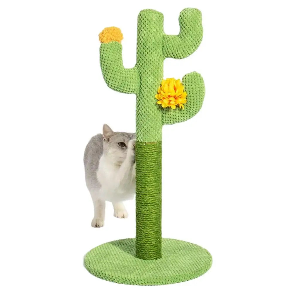 Cactus Cat Scratcher Tower Cute Tall Green Cat Cactus Tree New Cactus Sisal Climbing Frame Sheep Fluffy Cat Litter Scratch Board