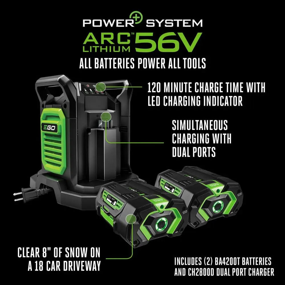 SNT2405 56-Volt 24 in. Self-Propelled 2-Stage Snow Blower with Peak Power™ - (2) 7.5Ah Batteries & Dual Port Charger Included