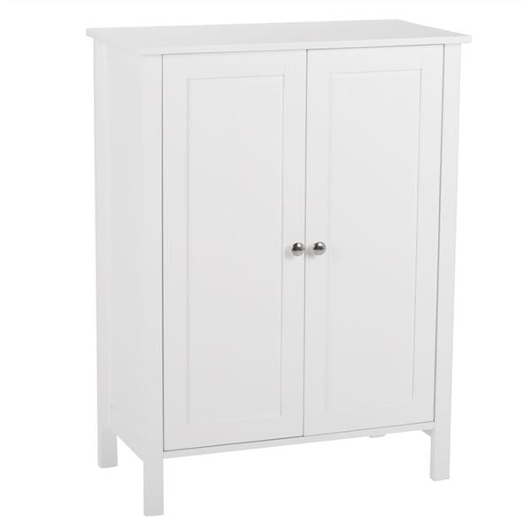 Double Doors Bathroom Cabinet White