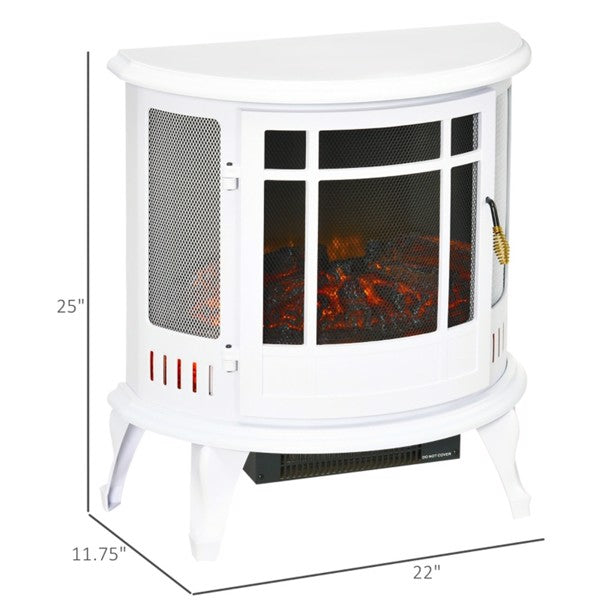 1500W 22" Electric Fireplace,White ( Amazon Shipping)（Prohibited by WalMart）